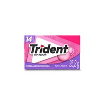 Goma de Mascar Trident Tutti Frutti 14 Unidades 25,2g