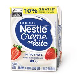 Creme de leite Original Nestlé TP 200g 10% Gratis