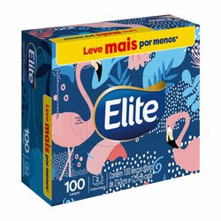Lenço Papel Folha Dupla Elite Softy's Com 100 Unidades