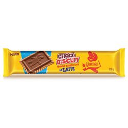 Biscoito com Chocolate Chocobiscuit Garoto ao Leite 78g