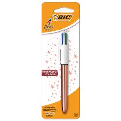 Caneta Esferográfica Bic 4 Cores Metalic Rosé Gold