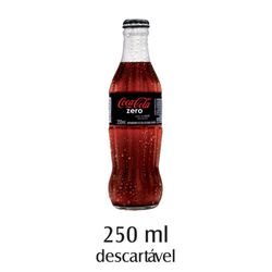 Refrigerante Coca Cola Sem Açucar 250ml vidro