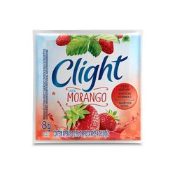 Refresco em pó Clight Sem Açúcar Morango 8g