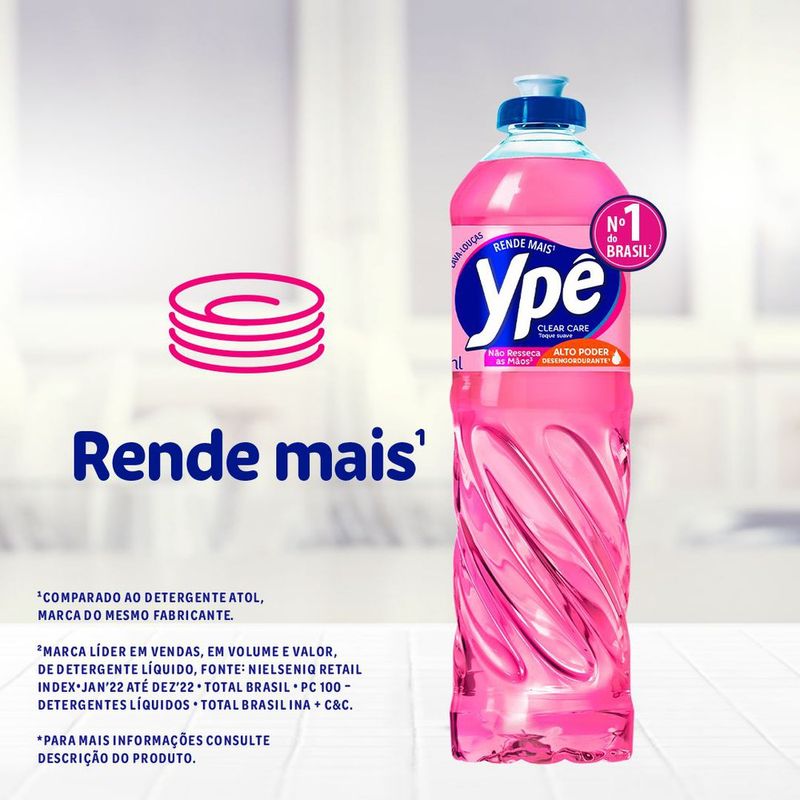 DETERG-LIQ-YPE-500ML-CLEAR-CARE-TOQ