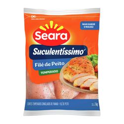Filé de peito temperado Suculentíssimo Seara IQF 1kg