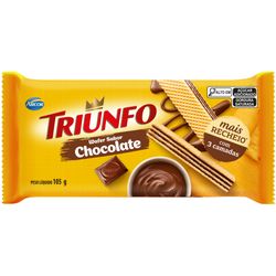 Biscoito Wafer Triunfo 105g Chocolate