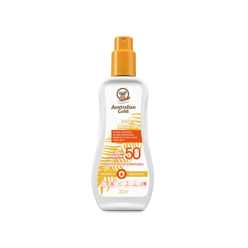 PROT-SOL-AUSTR-GOLD-220ML-FPS50-ANTIOX-COMPLEX