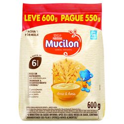 Cereal Mucilon Arroz e Aveia Leve 600g Pague 550g Sachê