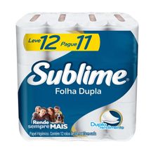 Papel Higienico Folha Dupla Sublime Softys 30m Lv 12 Pg 11