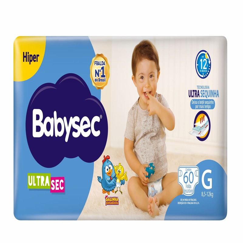 FRALDA-BABYSEC-ULTRA-HIPER-C-60-G