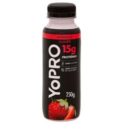 Iogurte Líquido YoPRO Morango 15g de proteínas 250g