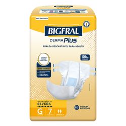 Fralda Incontinência Bigfral Derma Plus Com 7 G