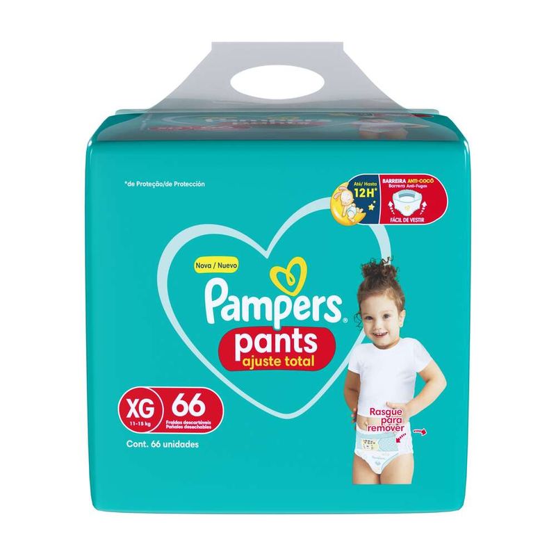 FRALDA-PAMPERS-PANTS-AJUST-TOT-C-66-XG