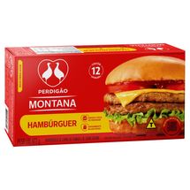 Hambúrguer de carne de frango e bovina Perdigão caixa 672g 12 unidades