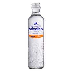 Água Mineral Minalba Com Gás Premium Vidro 300ml