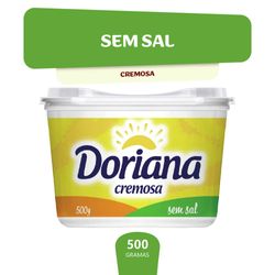Margarina cremosa sem sal Doriana 500g