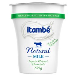Iogurte Natural Milk Itambé Desnatado 170g