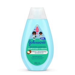 Condicionador e Máscara Infantil Para Cabelos Crespos Johnson's Blackinho Poderoso, 380ml