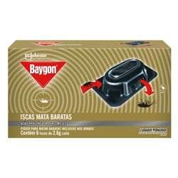 Inseticida Isca Mata Baratas Caixa com 6 Unidades Baygon