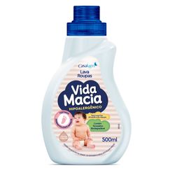 Lava Roupas Líquido Vida Macia Glicerina e Algodão 500ml