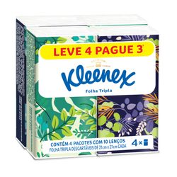 Lenço Papel Kleenex Original Com 10 Leve 4 Pague 3