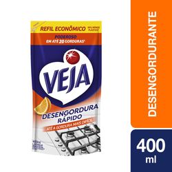 Limpador Desengordurante Veja Refil Sachê Laranja 400ml