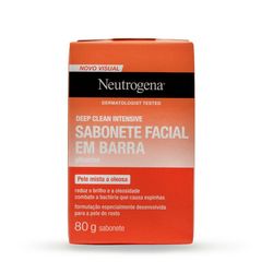 Sabonete Facial em Barra Neutrogena Deep Clean Intensive, 80g