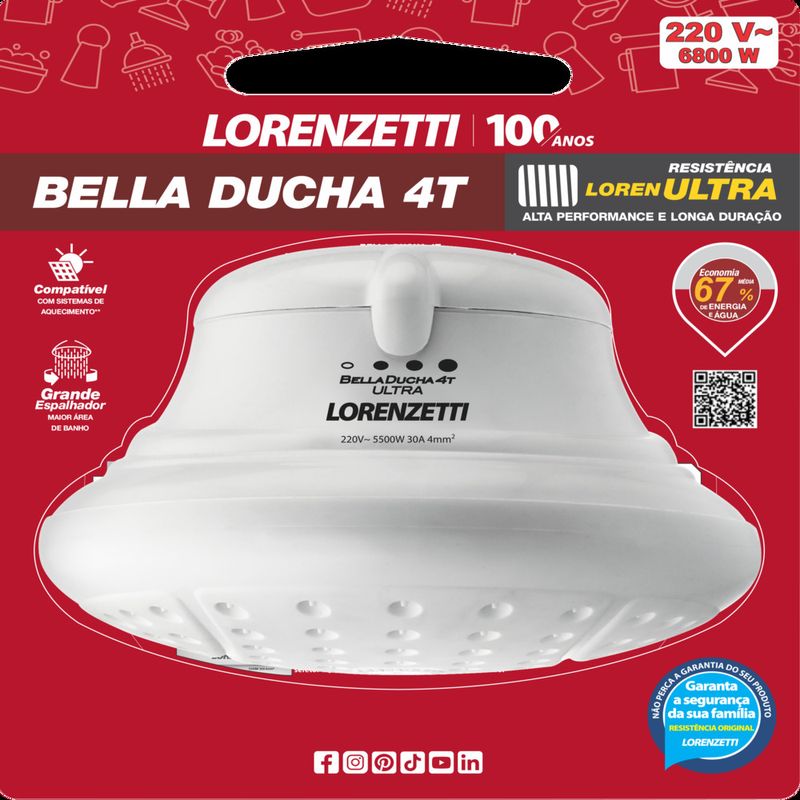 DUCHA-LORENZETTI-BELLA-4T-220V