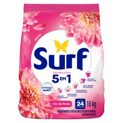 Lava Roupa Pó Surf Rosas E Flor De Lis 1,6Kg Sachê