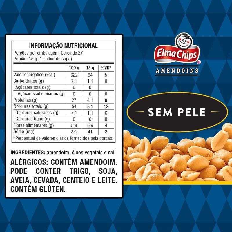 AMENDOIM-E.CH-400G-S-PELE
