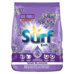 Sabão em Pó 5 em 1 Surf Lavanda 800g