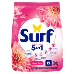Sabão em Pó 5 em 1 Surf Rosas e Flor-de-Lis 800g