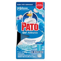 Gel Adesivo Sanitário Pato Refil Marine com 6 unidades
