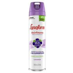 Desinfetante LYSOFORM Aerossol Lavanda 360ml