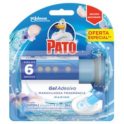 Gel Adesivo Sanitário Pato 6 Discos Marine Grátis Aplicador