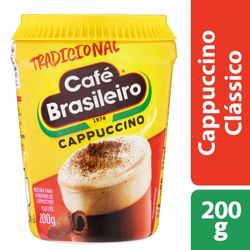 Cappuccino Café Brasileiro Tradicional Pote 200g