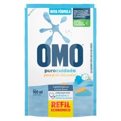 Sabão Líquido Refil OMO Puro Cuidado 900 mL