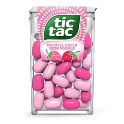 Tic Tac Pastilhas Sabor Morango e Creme 14,5g