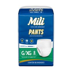 Roupa Íntima Mili Pants G-XG Com 8 unidades