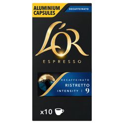 Cápsula de café Lor Ristretto descafeinado 10 un