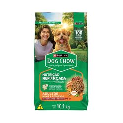 Ração Nestlé Purina Dog Chow Extralife Adultos Minis e Pequenos, Carne, Frango e Arroz 10,1kg