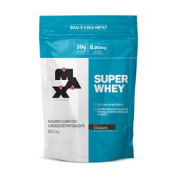 Suplemento Pó Whey Max Titanium Chocolate Sachê 900g