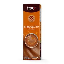 Cápsula 3 Corações Chocolatto Caramello Com 10 Unidades
