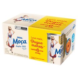 Leite Condensado Moça 395g Lata Com 6 Unidades Leve Mais Pague Menos