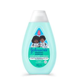 Condicionador e Máscara Infantil Para Cabelos Crespos Johnson's Blackinho Poderoso, 380ml