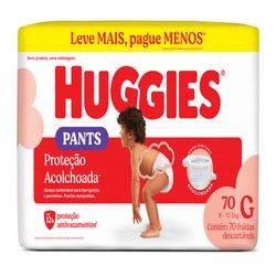 Fralda Huggies Supreme Roupinha G Com 70 Unidades