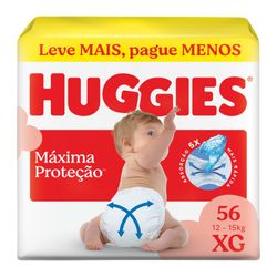 Fralda Huggies Supreme Care XG com 56 Unidades