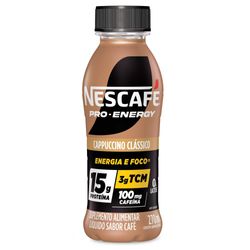 Suplemento Alimentar Nescafé Pro Energy 15g Cappuccino Clássico 270ml
