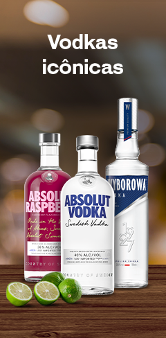 As Vodkas mais icônicas estão aqui 🍹